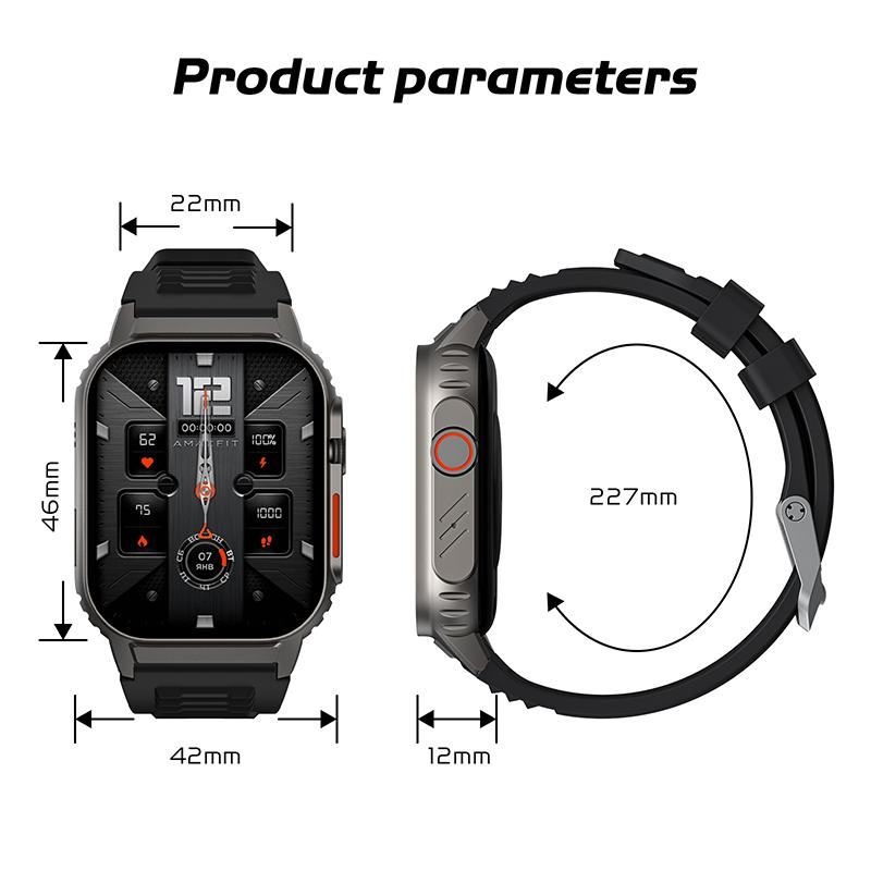 Best Military-Grade Smartwatch for Fitness & Health Tracking, Waterproof, Anti-Collision, Multi-Sport Mode, Portable and Durable, with Smartphone Integration for Comprehensive Health Monitoring and Outdoor Sports