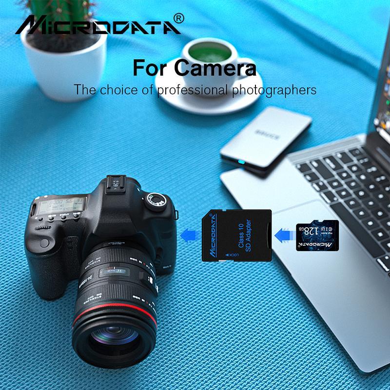 MICRODATA Micro TF SD Card, 1 Count High Speed Memory Card, Flash TF Card for SD Adapter, Camera Accessories for Home & Office