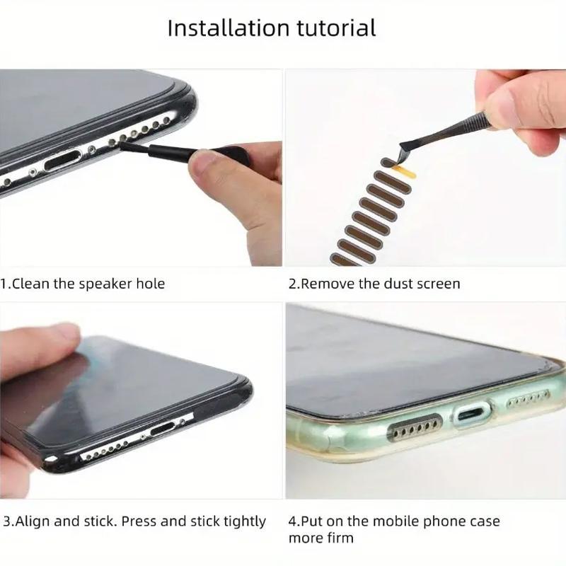 Phone Cleaning Kit, Phone Cleaning Tool, Multipurpose Phone Speaker Dust Sticker, Earphone Charging Port Cleaning Tool, Phone Accessories