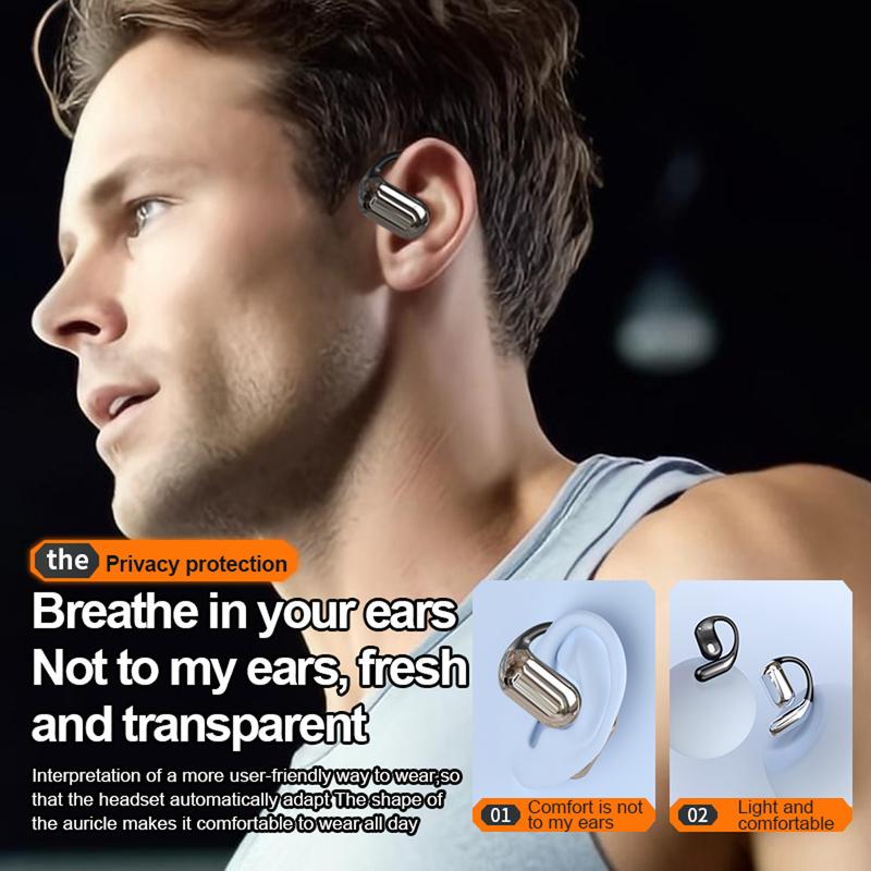 OWS Open Ear Wireless Bluetooth Earbuds HIFI Sound Quality Sports Headphones IPX7 Waterproof With microphone