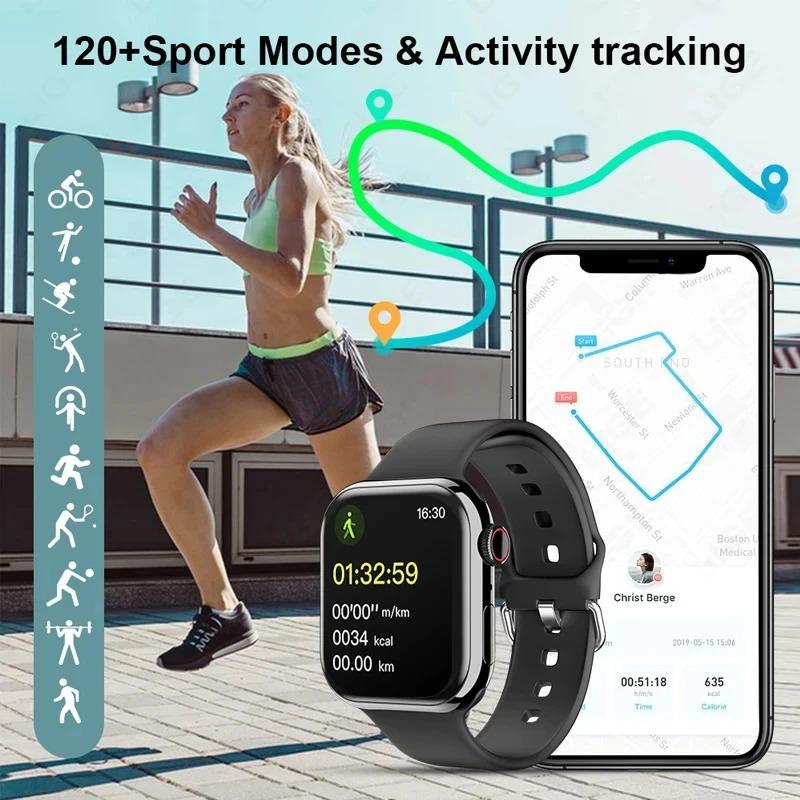 2024 Watch 10 Smart Watch Men Body Temperature BT Call NFC Always on Display GPS Sport Watch Women Smartwatch For Apple Android