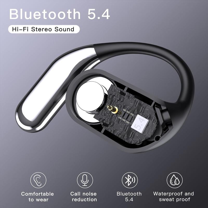 OWS Open Ear Wireless Bluetooth Earbuds HIFI Sound Quality Sports Headphones IPX7 Waterproof With microphone