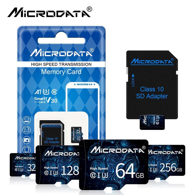 MICRODATA Micro TF SD Card, 1 Count High Speed Memory Card, Flash TF Card for SD Adapter, Camera Accessories for Home & Office