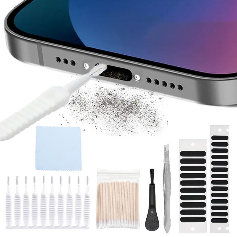 Phone Cleaning Kit, Phone Cleaning Tool, Multipurpose Phone Speaker Dust Sticker, Earphone Charging Port Cleaning Tool, Phone Accessories