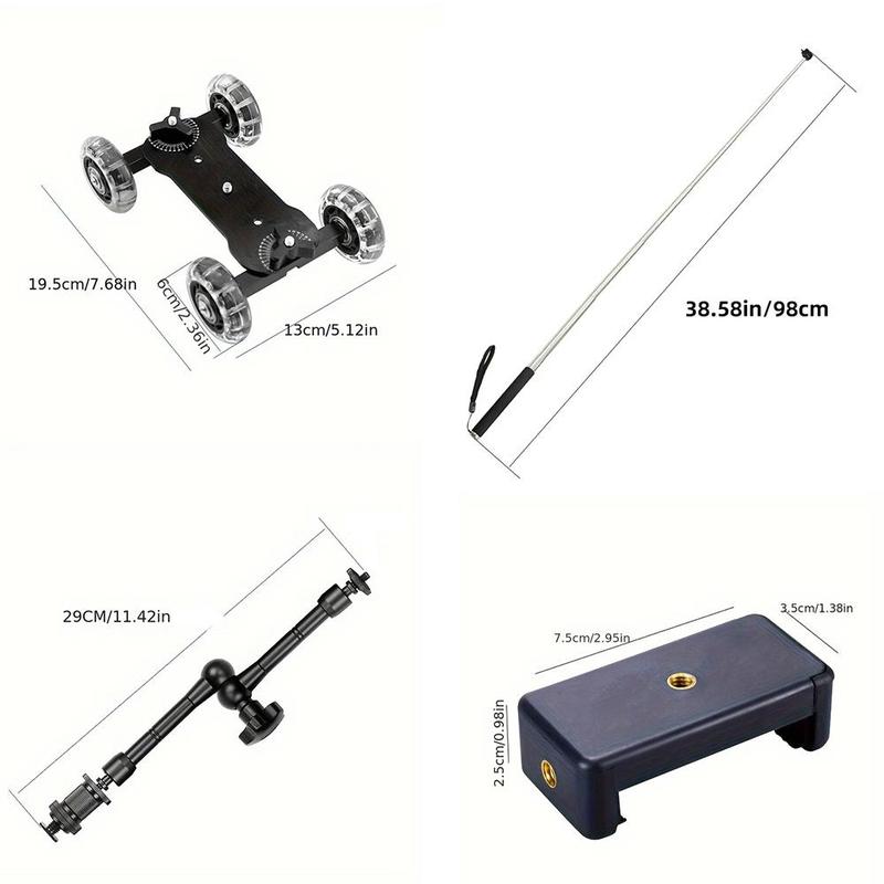 Camera Track Camera Car Set, Mini Track Camera Car Set, Camera Accessories for Photography