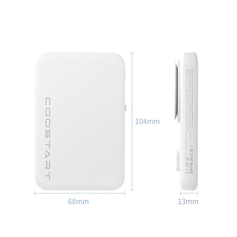 Wireless Charging Mini Power Bank with Fast Charging 5000mAh Ultra-Thin Mobile Power Bank Portable Accessories Cable Phone Smartphone Chargeable