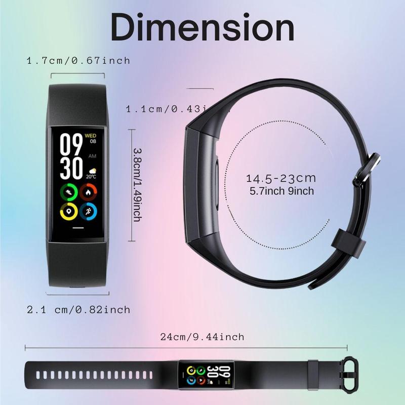 1.1 Inch Smart Watch, Fashionable Digital Watch with Heart Rate Monitoring & Sleep Tracking, Waterproof USB Charging Sports Watch for Women & Men