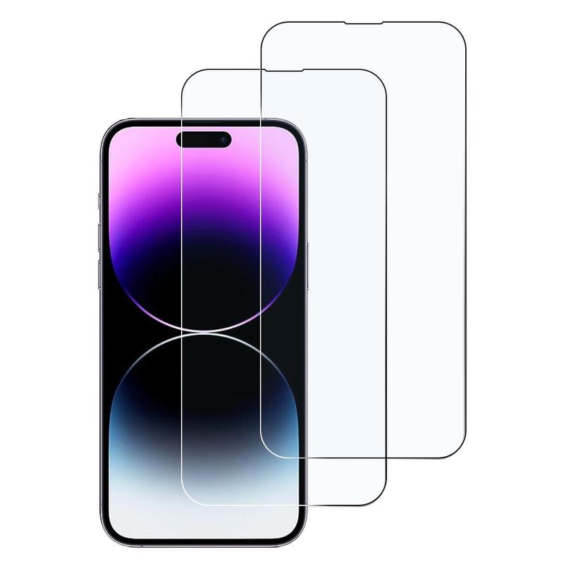 Screen Protector, 2 Counts Phone Tempered Glass Screen Protector, Film Full Coverage Screen Protector for iPhone X 11 12 13 14 15 16 Pro Max