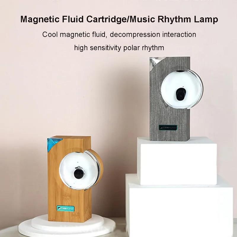 Magnetic fluid, 360° surround sound home theater audio, magnetic fluid with musical rhythm, suitable for home TVs, computers and desktop decorations. music companion Compact Speaker