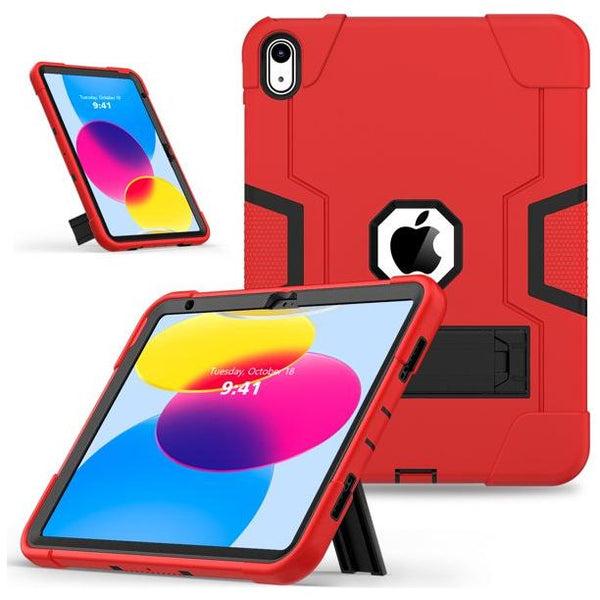 Entronix Heavy Duty Case for iPad 10 9 8 7 Gen All Series Protective Shockproof With Kickstand Cover Accessories Plastic Rubber Tablet Protection