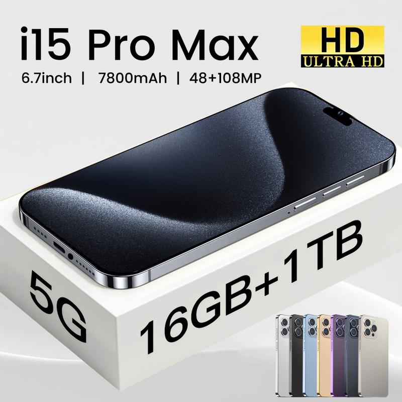 New i 15 Pro Max Large-screen Smartphone All-in-one - Powerful Performance, Stylish Appearance, Enjoy the Charm of Technology