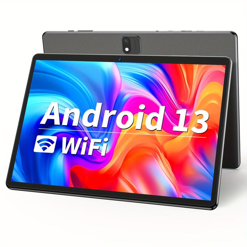 Tablet 10 Inch Android Tablet, Android 13 Tablet, Quad-Core Processor 32GB Storage (Expandable 512GB) Tablet, GPS, FM, GMS Certified, IPS HD Screen, 6000mAh Long Battery Life