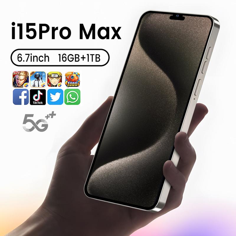 New i 15 Pro Max Large-screen Smartphone All-in-one - Powerful Performance, Stylish Appearance, Enjoy the Charm of Technology