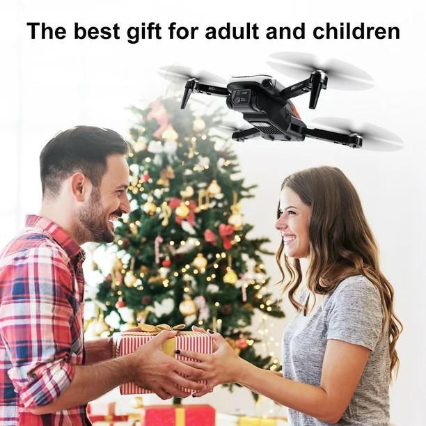 D94 Remote Controller Drone with Dual Camera, RC Quadcopter Drone with Light, Avoiding Obstacles, Headless Mode Accessories Electronic Gift Square f pv