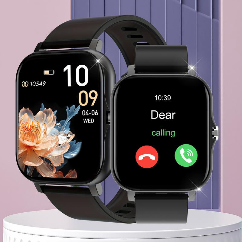 2024 HOT Smart watch, multifunctional smart watch, wireless call wireless music, message reminder, custom dial wallpaper and other functions, unisex, suitable for Android and iPhone phones.Christmas gifts, New Year gifts