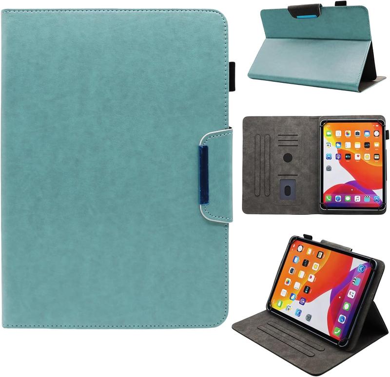 Universal 10 10.1 Inch Android Tablet Case,  PU Leather Stand Wallet Case Cover for 10 10.1 and All 9.5-10.5 Inch Tablet, Mint