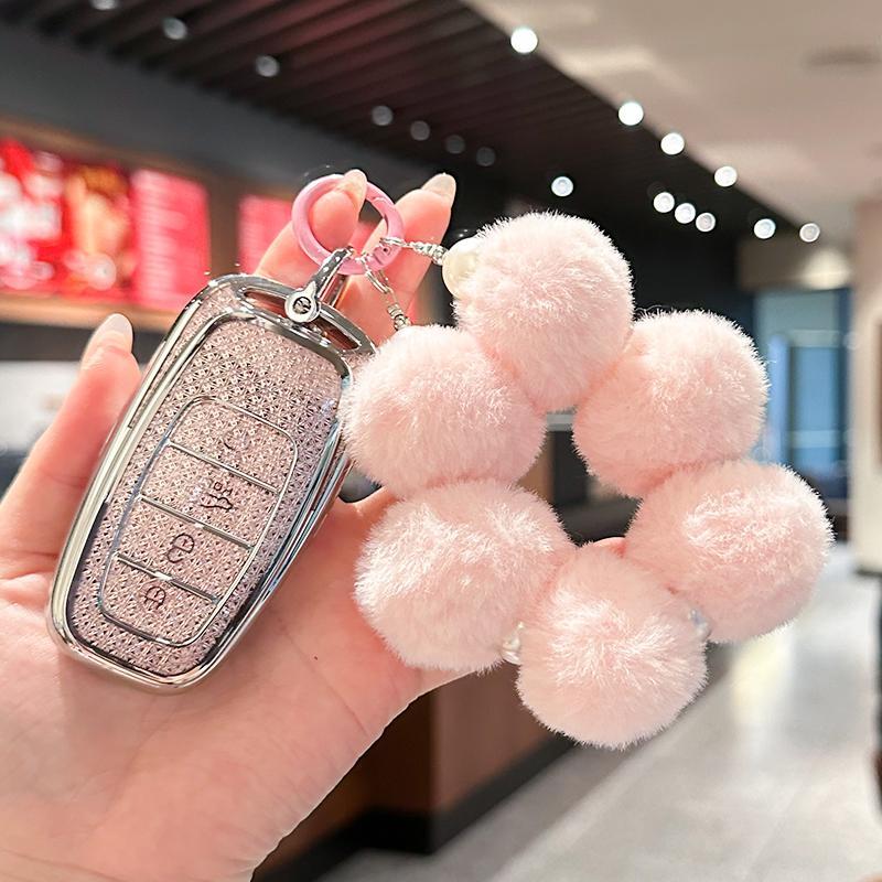 Cute Plush Phone Chain, Anti-lost Phone Lanyard, Fashion Phone Strap for Women & Girls, Mobile Phone Decoration Accessories