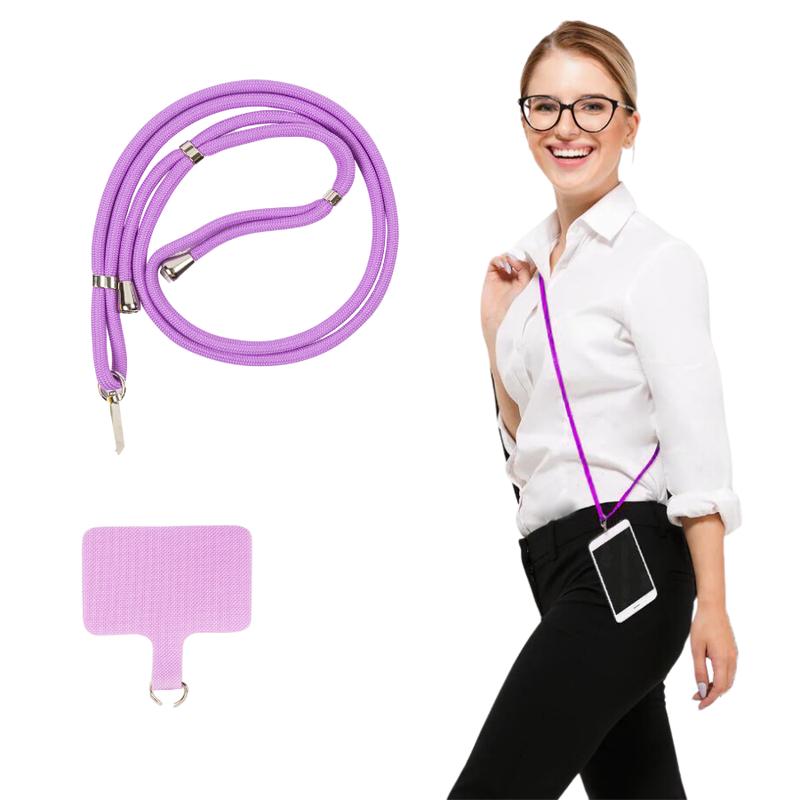 Crossbody Phone Holder Accessories Lanyard Mobile Adjustable- Solid Colors Cord Durable   Smartphone