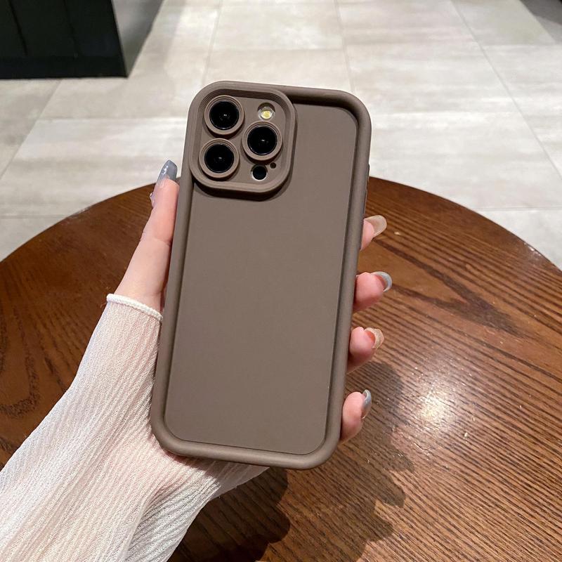 Solid Color Phone Case, Anti-fall Mobile Phone Case, Durable Phone Cover for iPhone 15 14 Pro Max 13 12 11 XR 8 7 Plus SE2 XS Max