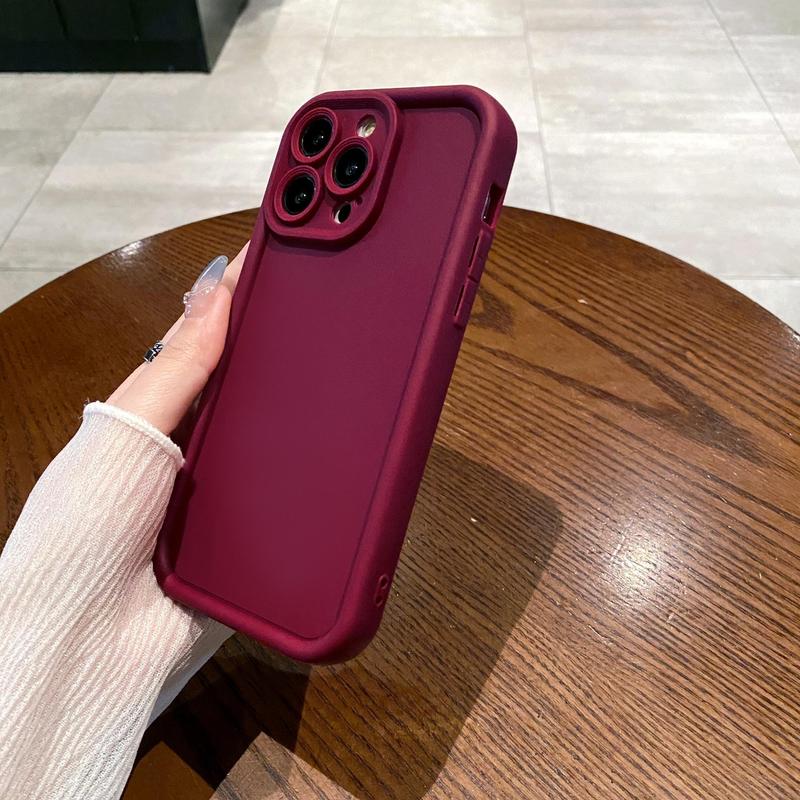 Solid Color Phone Case, Anti-fall Mobile Phone Case, Durable Phone Cover for iPhone 15 14 Pro Max 13 12 11 XR 8 7 Plus SE2 XS Max