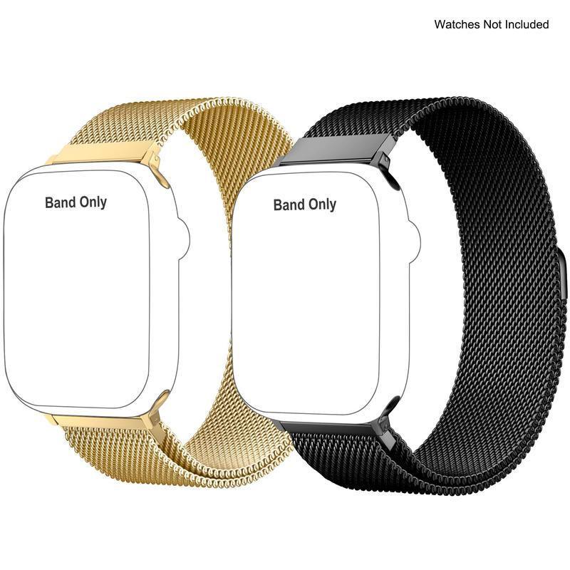 Stainless Steel Milanese Loop Compatible with Apple Watch Band (Band Only)42mm 44mm 45mm 49mm 38mm 40mm 41mm men and women, Mesh Loop Magnetic Clasp Replacement for iWatch Bands Ultra Series 9 8 7 SE 6 5 4 3 2 1