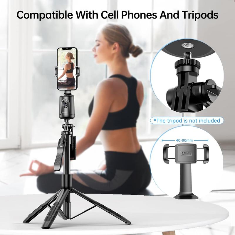 AI Tracking Phone Gimbal Stabilizer Tripod for iPhone, 360° Rotatable Auto Face Tracking Gimbal Stabilizer Tripod, Anti-shaking Phone Stabilizer, Vlogging Equipment for Phone