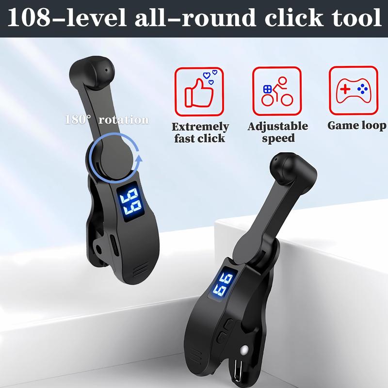 Popular touch screen cell phone aid, mobile screen quick clicker for real time streaming, gaming, likes, tasks smartphone screen auto clicker tool Usb continuous click 180 rotation