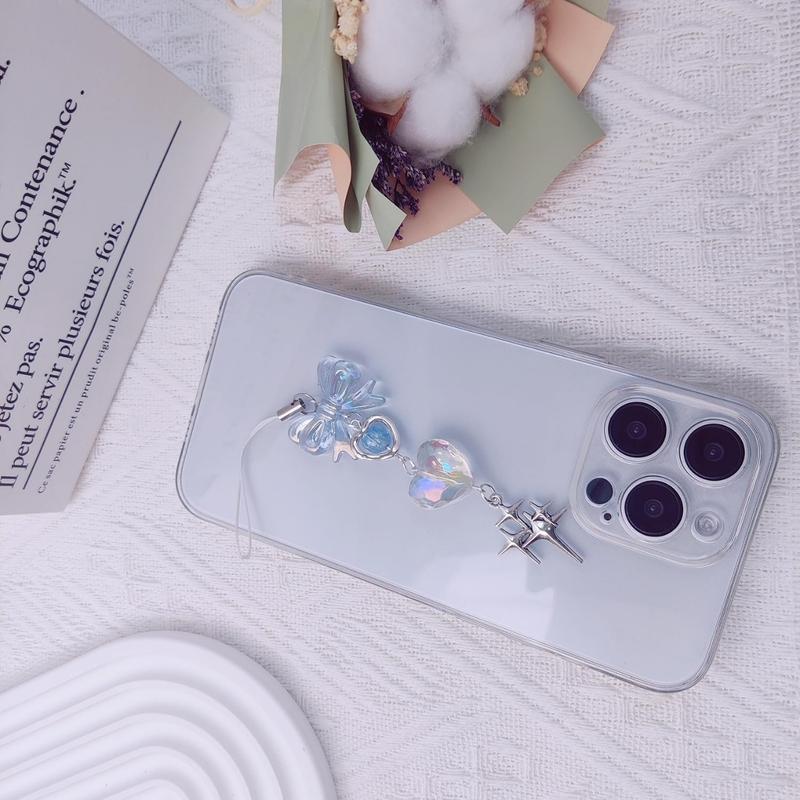 1-4count Cute Phone Charms Aesthetic  Cell Phone Charms Strap Strawberry Butterfly Star Phone Charm  Accessories for Phone Bag Keychain Camera Pendants Decor