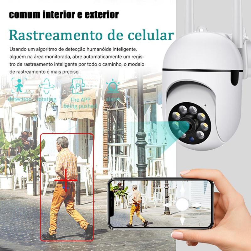 Wireless Security Camera, 360° Panoramic View Security Camera, Motion Detection & Two-Way Audio Camera for Home, Office, Factory