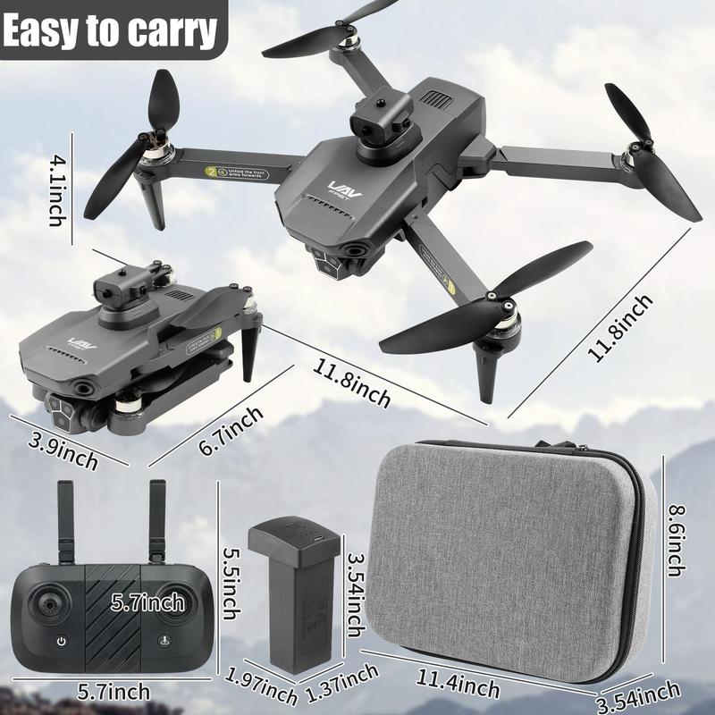 4K Camera Drones for Adults & Kids, RC Quadcopter with 5GHz WiFi, 90° Electric Adjustable Lens & 50x Zoom - Ultimate Aerial Experience