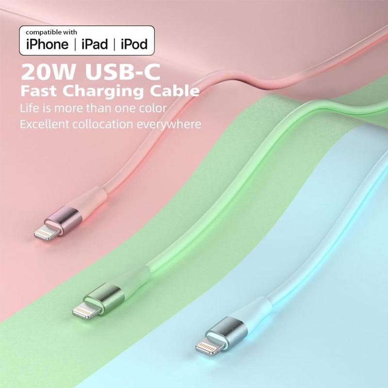 20W 6FT [MFi Certified] Type-C for Lightning Fast Charging Cable Compatible with Apple iPhone 14 13 12 11 Pro Max XR XS X 8 7 6 Plus SE iPad Mini