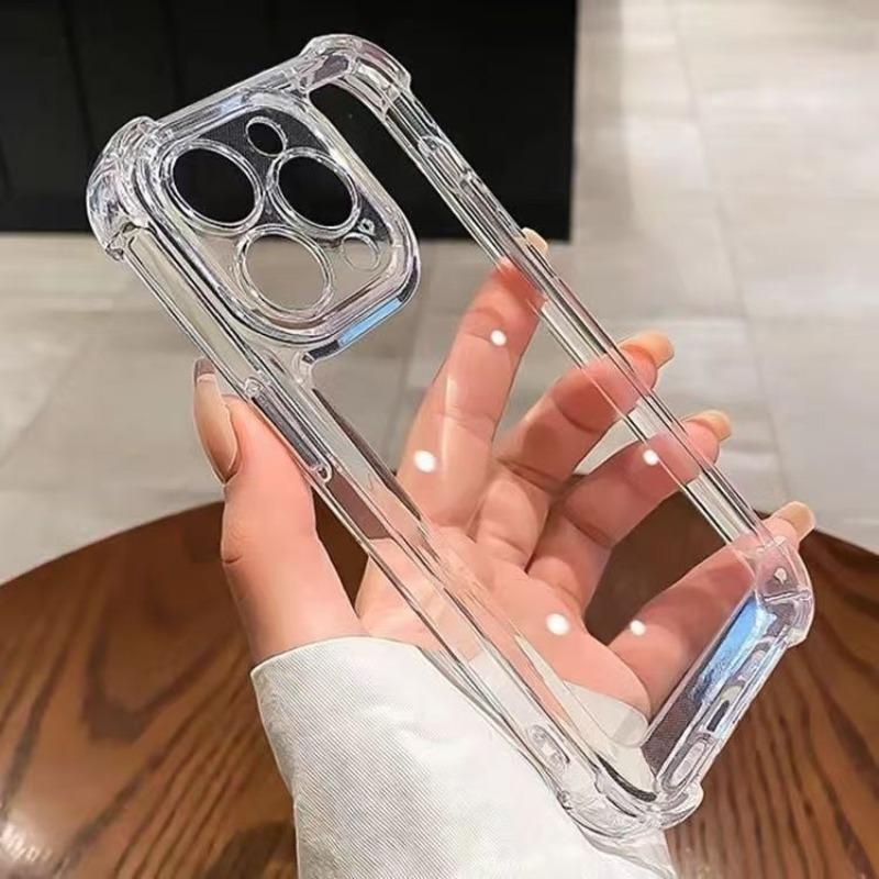 Clear Phone Case for Fall Gift, Anti-fall Thickened Corners Design Phone Protector, Full Body Shockproof Phone Protective Cover for iPhone 15 Pro Max 15 14 13 12 11 X XR XS Max Series