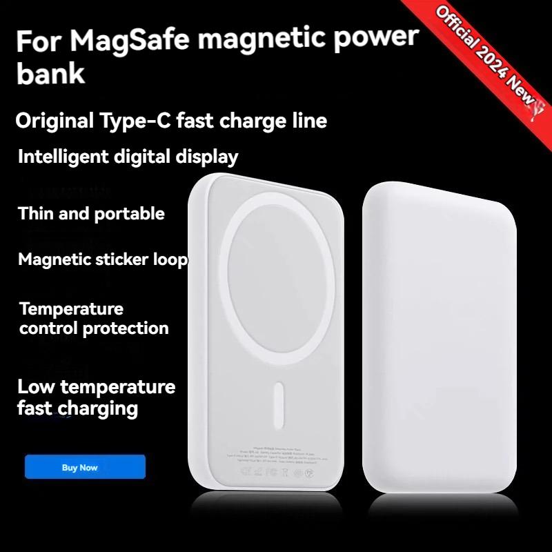 5000mAh 10000mAh Wireless Portable Charger  Fast Charging, Magnetic Battery Compatible with iPhone12-16 Pro Pro Max Android power bank Cellphone Card