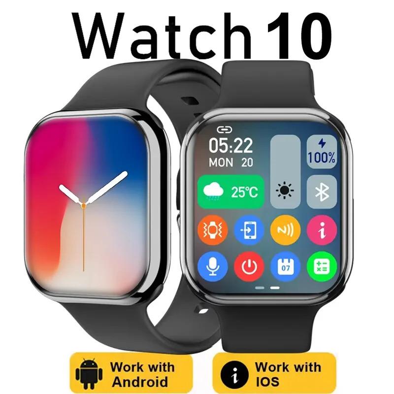 Original New GPS smartwatch men for Apple Watch 10 series Display body temperature BT call NFC women smartwatch for iOS Android