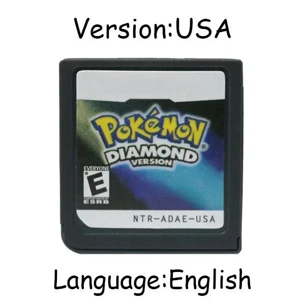 Pokemon Saga for Nintendo DS Game Cartridge Video Game Console Card Platinum Pearl Diamond HeartGold SoulSilver Multilingual