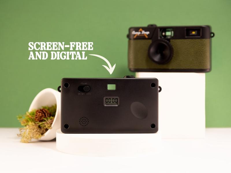 CampSnap Screen Free Digital Camera - Forest Green Vintage