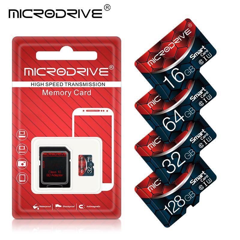 MICRODRIVE SD Card, Football Design 16GB 32GB 64GB 128GB Memory Card, Flash Card for SD Adapter