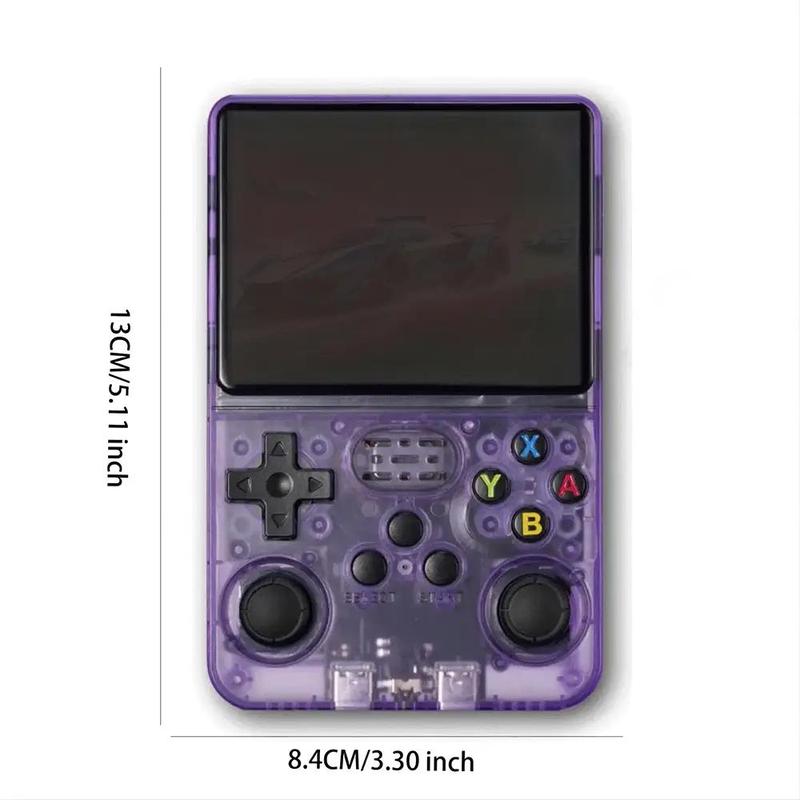 R36S Retro Handheld Game Console: 3.5 Inch IPS Screen Linux System Built-in 32GB+64GB and 1.5W+ Games Preinstalled Emulator System