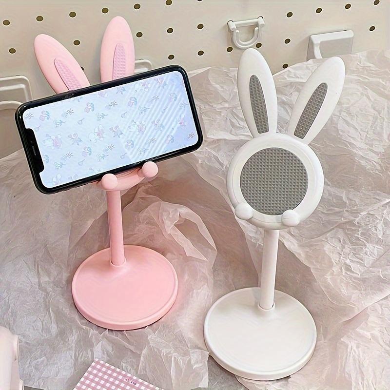 Cartoon Rabbit Design Phone Holder, Height Adjustable Phone Stand, Rabbit Phone Bracket, Phone Accessories for Home Office Use