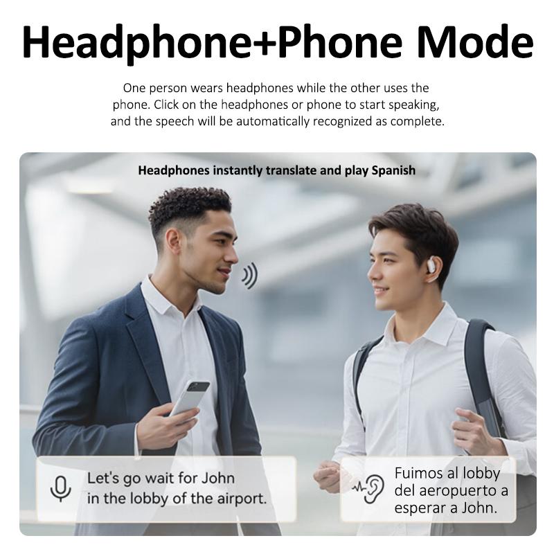 MINISO X30 OWS Translation Wireless Bluetooth Earphones Support 128 Languages Real Time Bluetooth Translation Support Playing Music Phone Calls Headphones & Meeting Summary Earbuds