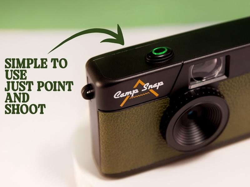 CampSnap Screen Free Digital Camera - Forest Green Vintage