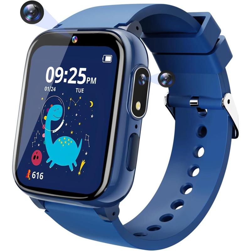 Smart Watch for Kids Toys for Boys 4-6 with Dual Camera Gifts for 5 Year Old Boy Birthday Christmas Stocking Stuffers for Kids 3 4 5 7 9 6 8 Year Old