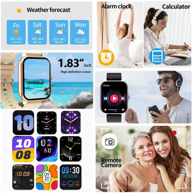 Multifunctional Smart Watch, 1 Count Fashion Digital Watch with Multiple Sports Modes, Tracking, Sports Watch for Women & Men