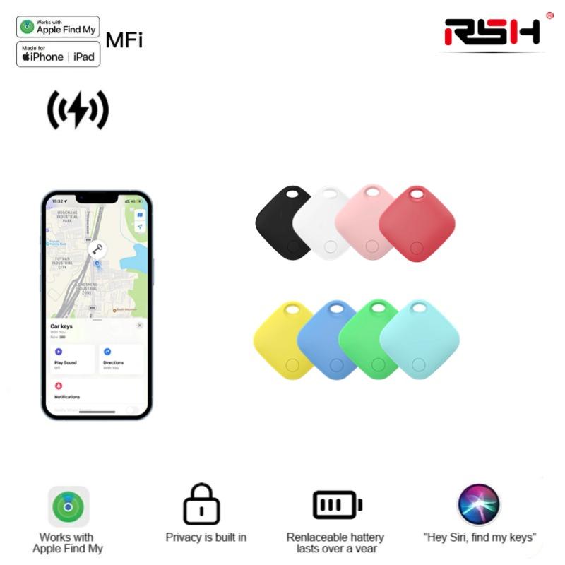 RSH SmartTrack Link (White, 1-Pack), Android not Supported, Works with Apple Find My (iOS only), Key Finder, Bluetooth Tracker for Earbuds and Luggage, Phone Finder, Water Resistant； Gps