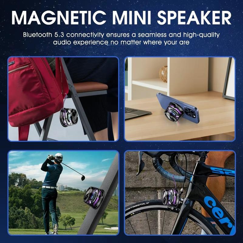 Mini Bluetooth Magnetic Speaker Bluetooth 5.3 Subwoofer