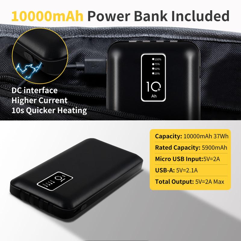 Heated Camping Chair Battery 10000mAh 20000mAh Power Bank Suitable for MOPHOTO Heated Camping Chair