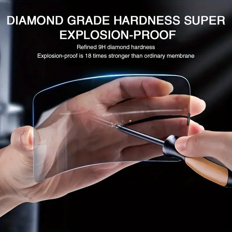 Privacy Phone Screen Protector, 3 Counts Tempered Glass Phone Screen Protective Films, Anti-spy Screen Protector for iPhone 15 14 13 12 11 Pro Max Series