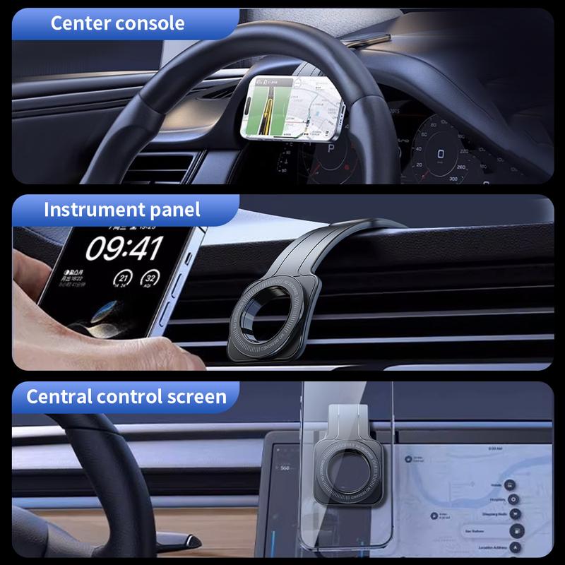 Creative Velcro magnetic car holder for all mobile phones ,Strong Magnets suction,especially practical on the models with MagSafe function like iphone series iphone 14 ,iphone 15 ,iphone 16....