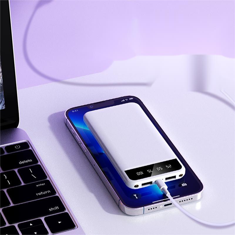 Portable Power Bank, 10000mAh Digital Display Power Bank, USB-A Output Portable Charger for Home Office Outdoor Travel