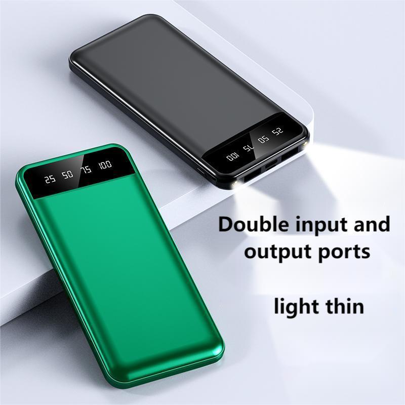 Portable Power Bank, 10000mAh Digital Display Power Bank, USB-A Output Portable Charger for Home Office Outdoor Travel